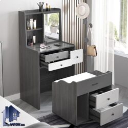 میز آرایش DJ394 به صورت کمجا دارای کشو و دراور که به عنوان میز توالت و گریم و کنسول آینه دار در کنار سرویس خواب در اتاق خواب قرار میگیرد