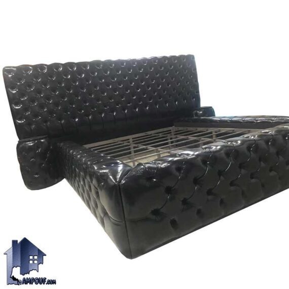 تخت خواب دو نفره چستر DBRo407 که به عنوان سرویس خواب و تختخواب و ست تاج باکس دونفره لمسه شده دارای دو پاتختی در اتاق خواب استفاده میشود