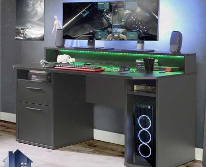میز گیمینگ SDJ405 دارای کشو و فضا برای کنسول بازی و کیس که به عنوان میز کامپیوتر و لپ تاپ و تحریر و مطالعه نیز مورد استفاده قرار می‌گیرد