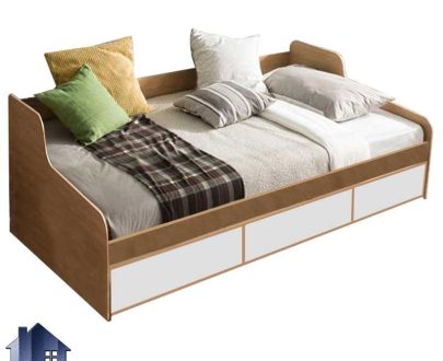 تخت خواب یک نفره SBJ158 کشو دار که به عنوان تخت باکس و سرویس خواب و تختخواب یکنفره دراور دار در اتاق نوجوان و بزرگسال استفاده می‌شود.