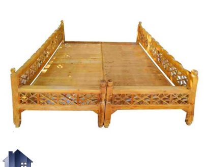 تخت سنتی هشت نفره TrK268 به صورت چوبی و دارای گره چینی که به عنوان تخت قهوه خانه ای و سفره خانه ای در منازل و رستوران ها استفاده می‌شود.