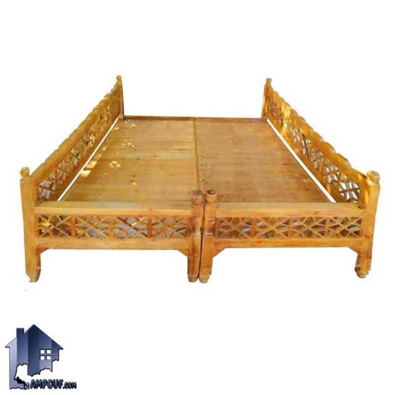 تخت سنتی هشت نفره TrK268 به صورت چوبی و دارای گره چینی که به عنوان تخت قهوه خانه ای و سفره خانه ای در منازل و رستوران ها استفاده می‌شود.