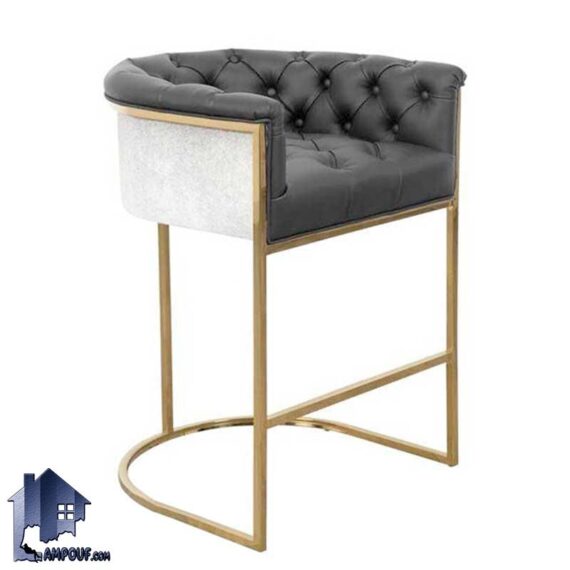 صندلی اپن چستر فیلد BSO808 با بدنه فلزی آبکاری که در کنار میز های بار و کانتر و پیشخوان در آشپزخانه و رستوران و کافی شاپ استفاده می‌شود.