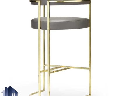 صندلی اپن نرماندی BSO813 به صورت فلزی با نشیمن نرم که در کنار میز بار و کانتر و پیشخوان در پذیرایی و آشپزخانه و کافی شاپ قرار می‌گیرد.