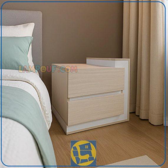 پاتختی BSTJ118 دارای کشو که به عنوان دراور میز کنار تخت خواب یا میز تلفن در کنار دیگر اقلام سرویس خواب یک نفره و دو نفره قرار می‌گیرد.