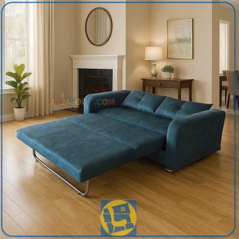 مبل تختخوابشو دو نفره آنا FFRA107 که به عنوان کاناپه، تخت خواب کمجا، مبلمان تخت شو و تاشو در پذیرایی و اتاق خواب و دفاتر اداری استفاده می‌شود.