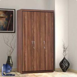 کمد جالباسی LHJ314 دارای کشو، قفسه و میله آویز رگال لباس که به عنوان کمد دیواردی لباس و کفش در کنار سرویس خواب در اتاق خواب استفاده میشود