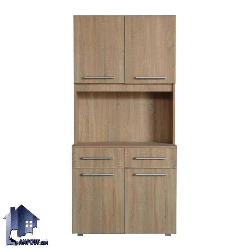 CSJ104(5) کابینت CSJ104 دارای کشو و کمد درب دار و میز که میتواند در آشپزخانه به عنوان فضایی برای ماکرفر و ماشین ظرف شویی و ظروف استفاده میشود