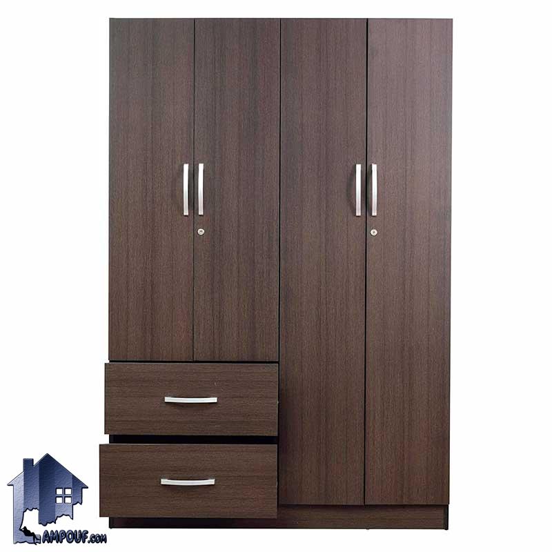 LHJ317 (1) کمد جالباسی LHJ317 دارای کشو و دراور و میله آویز رگال لباس و قفسه که به عنوان کمد دیواری لباس و کفش در کنار سرویس خواب در اتاق قرار میگیرد.