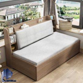 پاف PBJ123 با قفسه که به عنوان نیمکت، صندلی انتظار، مبلمان دو نفره، مبل راحتی تی وی روم و پذیرایی منازل، کافی شاپ و رستوران استفاده میشود