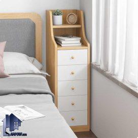 پاتختی BSTJ120 دارای کشو و قفسه که به عنوان دراور و میز تلفن و آباژور در کنار تخت خواب و سرویس خواب در اتاق مورد استفاده قرار می‌گیرد.