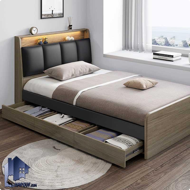 SBJ178 (1) تخت خواب یک نفره SBJ178 دارای کشو و تاج با درب داشبوردی جکدار که به عنوان سرویس خواب و تختخواب یکنفره در اتاق بزرگسال استفاده میشود.