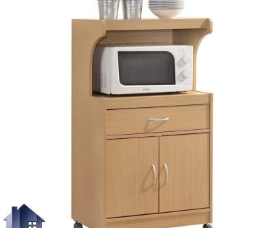 کابینت CSJ116 دارای کشو و کمد ظرف که به عنوان میز بار و میز قهوه ساز و ماکروفر (ماکروویو) در آشپزخانه و پذیرایی و کافی شاپ استفاده می‌شود.