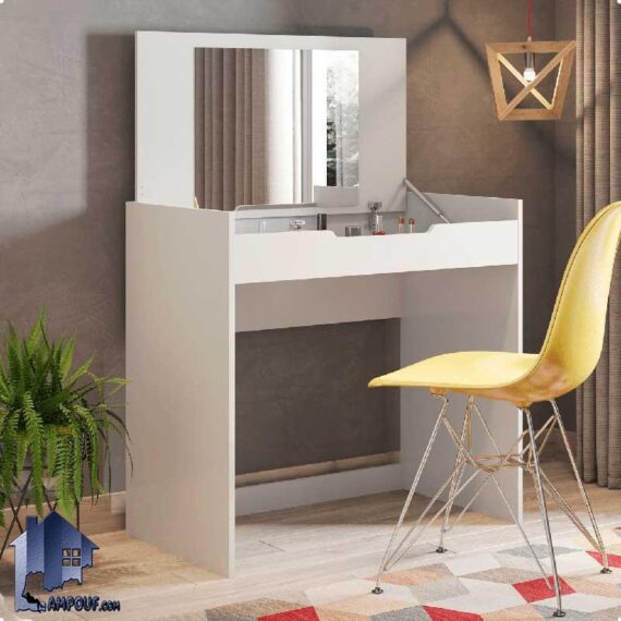 میز آرایش DJ553 دارای کشو و آینه تاشو که به عنوان میز توالت، گریم و یا کنسول و دراور در کنار سرویس خواب در اتاق مورد استفاده قرار می‌گیرد.