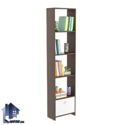 کتابخانه BCSJ103 دارای قفسه و به صورت کشو دار که به عنوان ویترین و شلف و جاکتابی در کنار میز تحریر و سرویس خواب در اتاق استفاده میشود