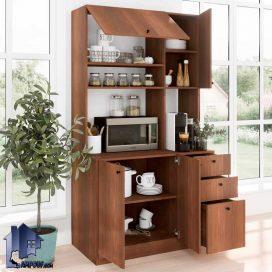 کابینت CSJ124 دارای میز بار قهوه ساز و ماکروویو (ماکروفر) و کمد و کشو ظرف که در قسمت آشپزخانه و پذیرایی و کافی شاپ و رستوران استفاده می‌شود.