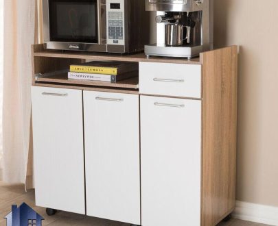 کابینت CSJ126 که به عنوان میز بار، قهوه ساز و ماکروفر (ماکروویو) و قفسه ظروف در آشپزخانه و پذیرایی و کافی شاپ و رستوران استفاده می‌شود.