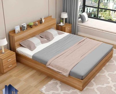 تخت خواب دو نفره DBJ172 به صورت تاج باکس که به عنوان سرویس خواب و تختخواب دونفره کینگ و کوئین در اتاق خواب بزرگسال استفاده می‌شود.