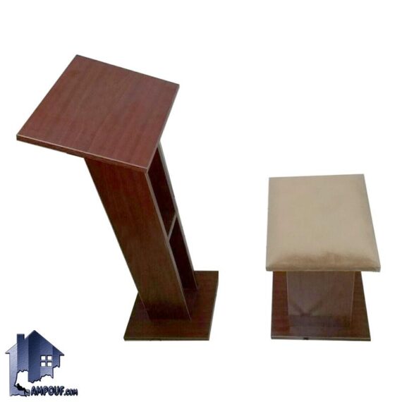 میز و صندلی نماز PCJ104 که به عنوان میز عبادت در مسجد و حسینیه و هیئت و نمازخانه و یا منازل برای افراد سالخورده استفاده می‌شود