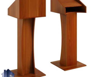 میز تریبون tdj104 که به عنوان میز سخنرانی در جلسات، همایش ها و سخنرانی ها در سالن اجتماعات، آمفی تئاتر، مدارس و حسینه و مساجد استفاده می‌شود