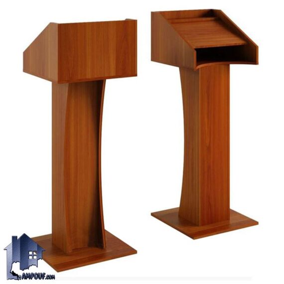 میز تریبون tdj104 که به عنوان میز سخنرانی در جلسات، همایش ها و سخنرانی ها در سالن اجتماعات، آمفی تئاتر، مدارس و حسینه و مساجد استفاده می‌شود