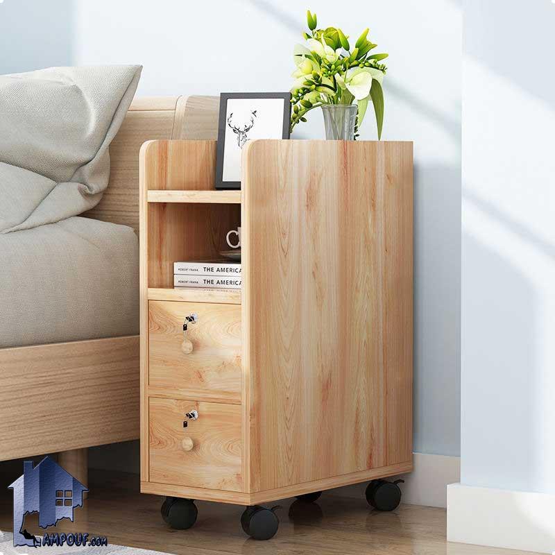 BSTJ133 (1) پاتختی BSTJ133 دارای قفسه و کشو و به صورت چرخ دار که به عنوان دراور کوچک و میز تلفن و آباژور در کنار سرویس خواب و یا مبلمان استفاده میشود