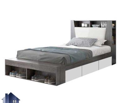تخت خواب یک نفره SBJ198 دارای قفسه و به صورت کشو دار که به عنوان تختخواب و سرویس خواب یکنفره در اتاق خواب بزرگسال و نوجوان استفاده می‌شود.
