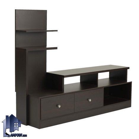 میز تلویزیون مدل TTJ101 دارای کشو و به صورت قفسه و ویترین دار که به عنوان استند و براکت ال سی دی LCD در تی وی روم و پذیرایی قرار میگیرد.