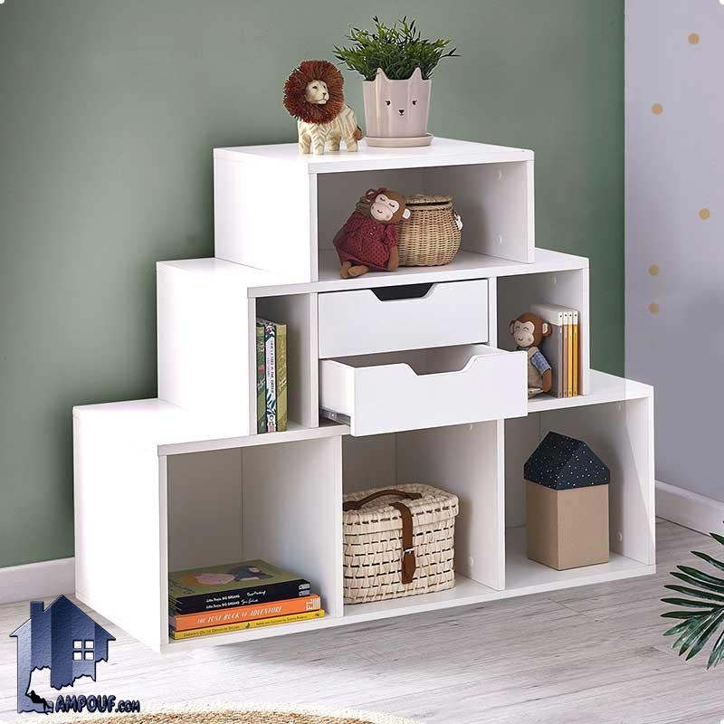 BCSJ105 (3) کتابخانه BCSJ105 دارای کشو و قفسه دار که به عنوان کمد و استند کتاب و جاکتابی در اتاق خواب و در کنار سرویس خواب نوجوان و بزرگسال قرار میگیرد