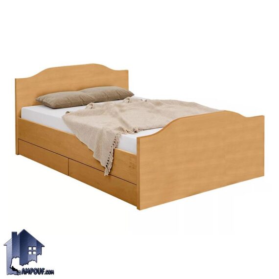 تخت خواب دو نفره DBJ181 با دو سایز کینگ و کوئین به صورت تختخواب دونفره کشو دار که در کنار سرویس خواب در اتاق بزرگسال مورد استفاده قرار می‌گیرد.