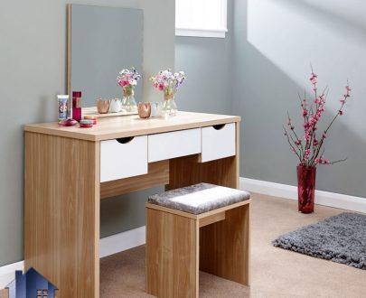میز آرایش DJ589 دارای کشو که به عنوان میز توالت و گریم و یا کنسول و دراور آینه دار در کنار سرویس خواب در اتاق خواب مورد استفاده قرار می‌گیرد