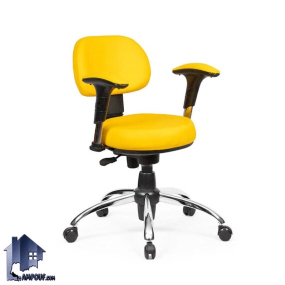 صندلی کارمندی ESL212 دارای نشیمن گردون و پایه پنجپر جکدار و چرخ دار که به عنوان صندلی کامپیوتر و کارشناسی در کنار میز های اداری قرار می‌گیرد