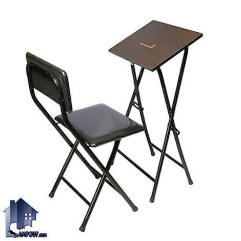 میز و صندلی نماز تاشو PCP101 که برای افراد ناتوان و کهنسال در منازل، حسینه، مسجد، هیئت و در نمازخانه مدارس، دانشگاه و شرکت ها استفاده میشود.