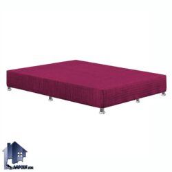 باکس ساده دو نفره DBD100 بدون لبه که به عنوان تخت خواب هتلی با سایز کینگ و کوئین در کنار سرویس خواب در اتاق خواب و هتل قرار میگیرد.