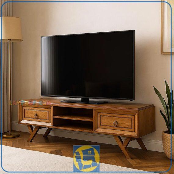 میز تلویزیون مدل TTA705 به صورت چوبی و کشو دار که به عنوان استند LCD و LED و براکت و زیر تلویزیونی در تی وی روم و پذیرایی استفاده می‌شود.