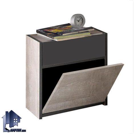 پاتختی BSTJ138 دارای درب داشبوردی جکدار و به صورت کشو دار که به عنوان میز تلفن و آباژور و دراور کوچک کنار تخت در کنار سرویس خواب قرار میگیرد.