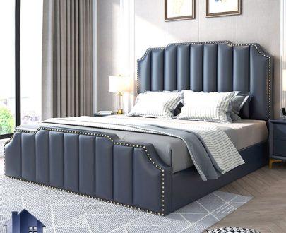 تخت خواب دو نفره DBD106 به صورت چرمی یا پارچه ای که به عنوان ست تاج باکس لمسه شده در دو سایز کینگ و کوئین در کنار سرویس خواب قرار می‌گیرد.