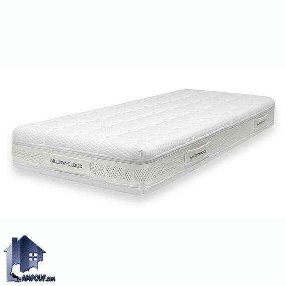 تشک موناکو Billow Cloud کد MM2100 یکنفره 90 بدون فنر با هسته اسفنج و طبی اسفنجی به عنوان تشک مدیکال برای تخت خواب یک نفره مناسب میباشد. تشک موناکو Billow Cloud کد MM2106 نوجوان 180*80 با ساختار طبی بدون فنر و کاملا اسفنجی که در کنار سرویس خواب نوجوانان استفاده میشود.