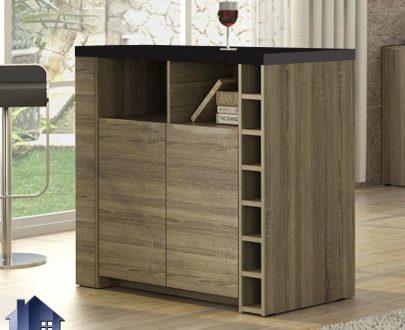 میز بار BTJ151 دارای قفسه و به صورت درب دار که به عنوان کابینت و میز کانتر و پیشخوان در آشپزخانه و پذیرایی و کافی شاپ استفاده می‌شود.