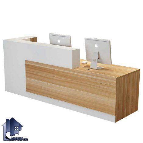 میز کانتر و پیشخوان CODJ104 به صورت کشو دار به عنوان میز منشی و ارباب رجوع در لابی ساختمان و ادارات و مراکز پزشکی و اداری قرار میگیرد.