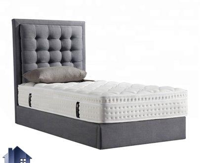 تخت خواب یک نفره SBD113 دارای تاج لمسه دوزی شده چستر که به عنوان تخت باکس و تختخواب یکنفره در کنار سرویس خواب در اتاق خواب قرار می‌گیرد.