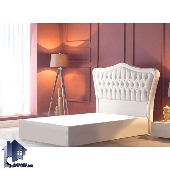 تخت خواب یک نفره SBD115 به صورت لمسه شده و چستر که به عنوان تختخواب و سرویس خواب یکنفره چرمی یا پارچه ای در اتاق خواب استفاده میشود.