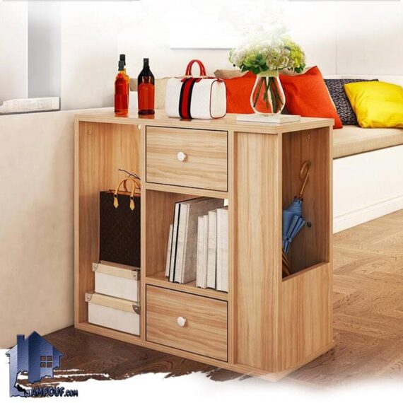 کنسول SCJ216 دارای قفسه و به صورت کشو دار که به عنوان پاتختی، میز کنار مبل، عسلی و میز تلفن و آباژور در پذیرایی و اتاق خواب قرار میگیرد.