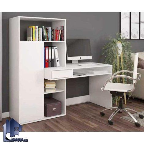 میز تحریر SDJ394 دارای کمد کتابخانه و قفسه و کشو که به عنوان میز کامپیوتر و لپ تاپ در کنار سرویس خواب در اتاق خواب و کار قرار می‌گیرد.