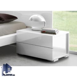 پاتختی BSTJ146 دارای دو کشو که به عنوان میز آباژور و میز تلفن کشو دار در کنار تختخواب و سرویس خواب در داخل اتاق استفاده می‌شود.