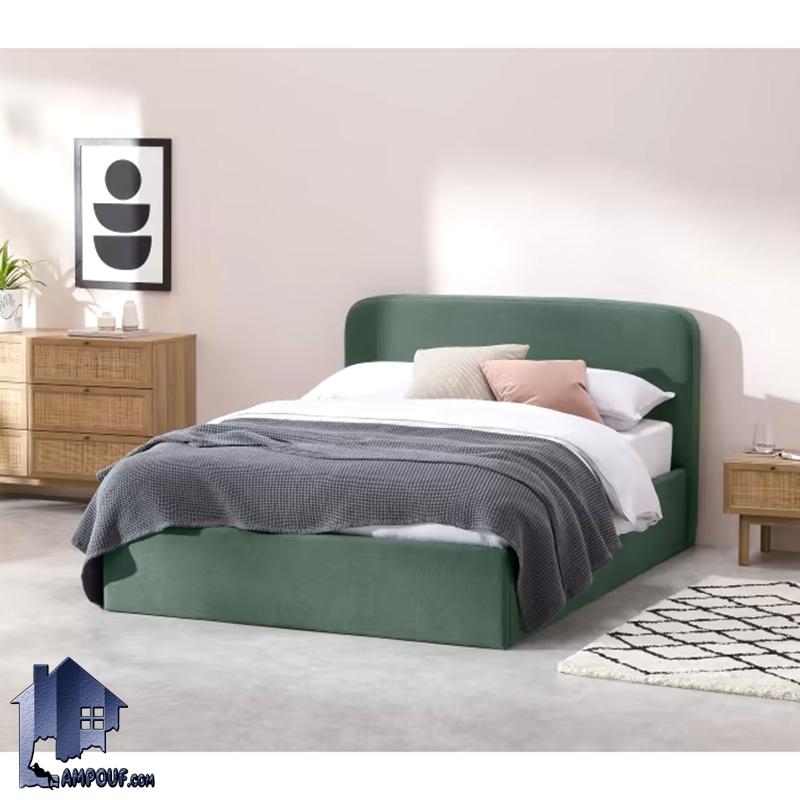 DBD118 (1) تخت خواب دو نفره DBD118 با دو سایز کینگ و کوئین که به عنون ست تاج و باکس لمسه شده دونفره در کنار سرویس خواب در اتاق قرار میگیرد.