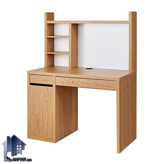 میز تحریر SDJ399 دارای قفسه کتابخانه و کشو دار که به عنوان میز کامپیوتر و لپ تاپ و میز کار و گیمینگ در کنار سرویس خواب استفاده میشود.