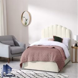 تخت خواب یک نفره SBD119 به عنوان تخت باکس و تختخواب یکنفره با تاج لمسه شده چستر در کنار سرویس خواب در اتاق نوجوان و بزرگسال استفاده می‌شود.