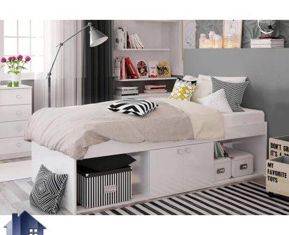 تخت خواب یک نفره SBJ217 دارای دو درب و به صورت قفسه دار به عنوان سرویس خواب و تختخواب یکنفره کمجا در اتاق نوجوان و بزرگسال استفاده می‌شود.