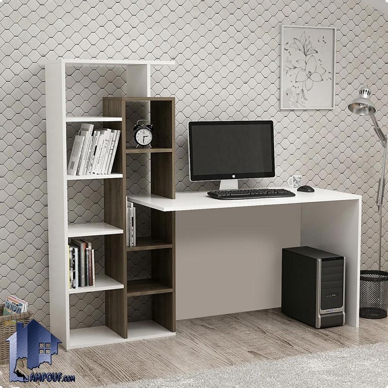 SDJ122 (4) میز کامپیوتر SDJ122 دارای کتابخانه و ویترین به صورت قفسه دار که به عنوان میز تحریر، گیمینگ و میز لپ تاپ و کار در کنار سرویس خواب قرار میگیرد.
